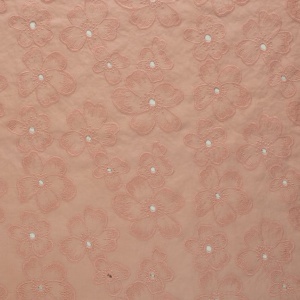 Poplin Brodat Floral - Coral - Img 3