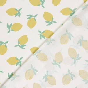 Poplin Imprimat lamai- Off White - Img 4