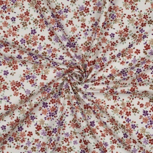 Poplin Premium Imprimat floricele- Off White - Img 2