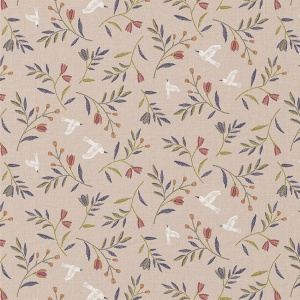 Bumbac Imprimat Digital Flori - Manyla Beige & Grey