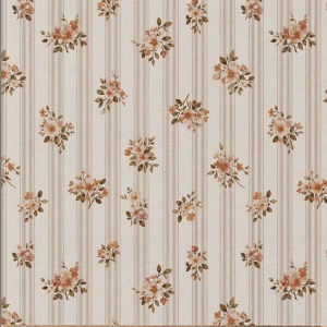 Bumbac Imprimat Digital Flori - Maritoinette Beige & Peach - Img 2