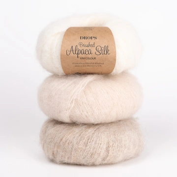 DROPS Brushed Alpaca Silk Uni Color 38 Chocolate - Img 2
