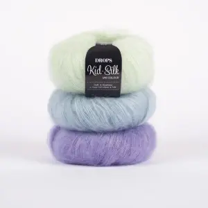 Fir mohair cu mătase DROPS Kid-Silk Uni 15 Dark Brown - Img 5
