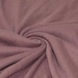 Jerse Bumbac Pointelle Mini - Old Mauve