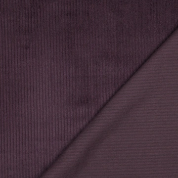 Material Catifea Reiată Corduroy Prespălat 4.5W, 100% bumbac - Aubergine - Img 4