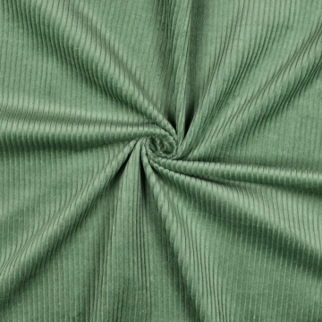 Material Catifea Reiată Corduroy Prespălat 4.5W, 100% bumbac - Basil - Img 3