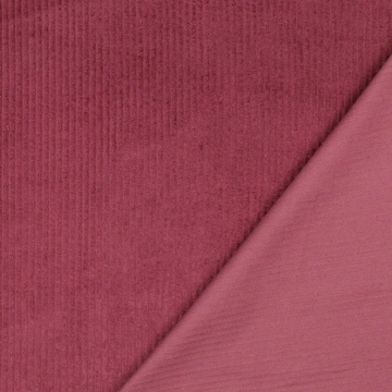 Material Catifea Reiată Corduroy Prespălat 4.5W, 100% bumbac - Berry - Img 4
