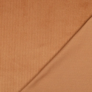 Material Catifea Reiată Corduroy Prespălat 4.5W, 100% bumbac - Cognac - Img 4
