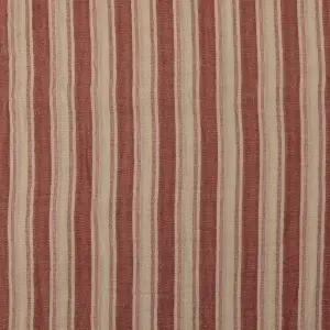 Material Muselină Yarn Dyed Două Fețe Dungi, 100% bumbac - Red