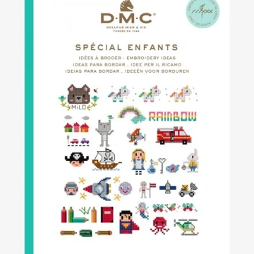 Mini-carte punct în cruce DMC - Copii