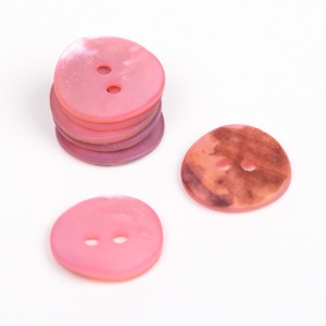 Nasture din sidef rotund 15mm - Roz