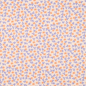 Poplin Organic Imprimat Flori - Piersica - Img 4