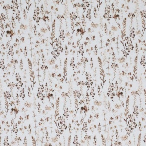 Poplin Premium Imprimat Digital Flori - Dried Flowers Light Brown