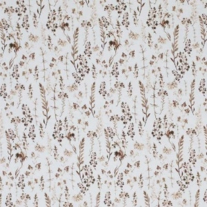 Poplin Premium Imprimat Digital Flori - Dried Flowers Light Brown