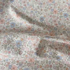 Poplin Premium Imprimat Digital Flori - Summertime Feelin Nude Pink - Img 2