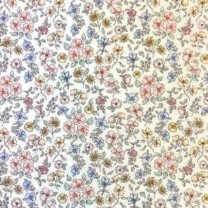 Poplin Premium Imprimat Digital Floricele - Pastel