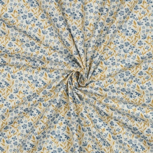 Poplin Premium Imprimat floricele - Blue - Img 2