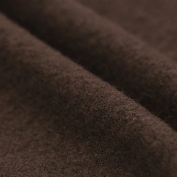 Stofă Loden din Lână 100% (Lână Fiartă) - Chocolate Brown