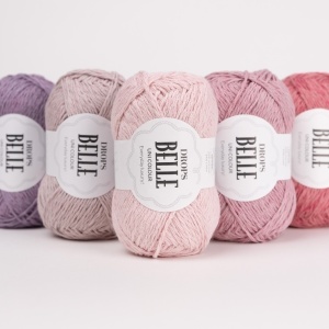 DROPS Belle Uni Color 26 Pearl - Img 2