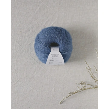 Fir mohair cu mătase De Rerum Natura Bérénice - L'Heure Bleue - Img 2