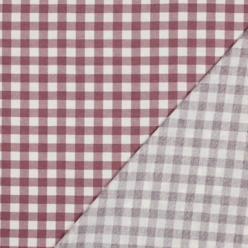 Flanel de bumbac în carouri - Mauve - Img 4