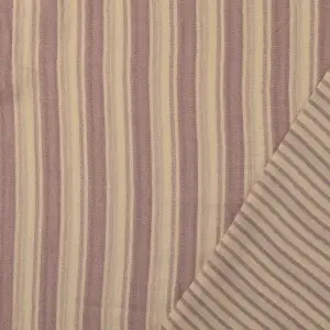 Material Muselină Două Fețe Dungi, 100% bumbac - Old Pink
