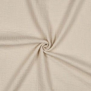 Material Muselină Organică GOTS, 100% bumbac - Natural - Img 3