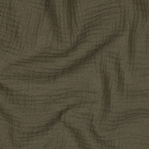 Muselina Organica GOTS - Dark Moss Green