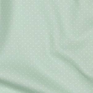 Poplin Bumbac Imprimat Buline Mici - Mint