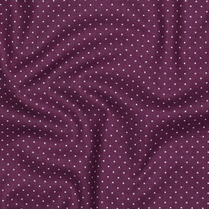 Poplin Bumbac Imprimat Buline Mici - Mov