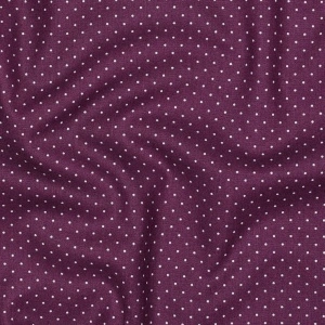 Poplin Bumbac Imprimat Buline Mici - Mov