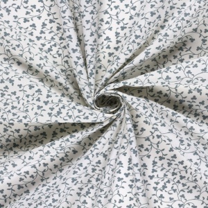 Poplin Imprimat floral- albastru - Img 4