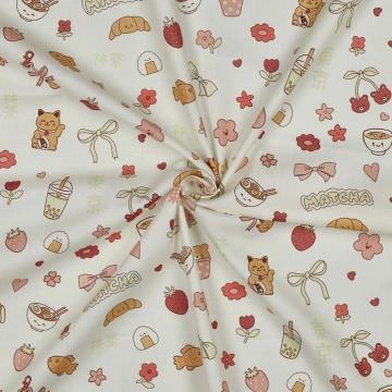 Poplin Premium Imprimat Checks - Rouge - Img 3