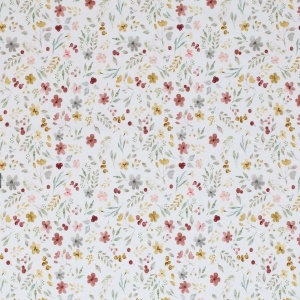 Poplin Premium Imprimat Digital Flori - Flower Collage Ecru