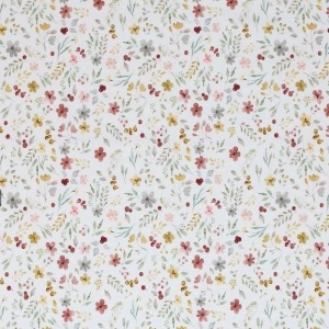 Poplin Premium Imprimat Digital Flori - Flower Collage Ecru