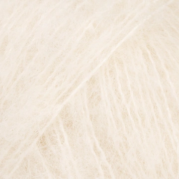 DROPS Brushed Alpaca Silk Uni Color 01 Off White
