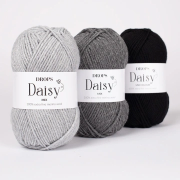 DROPS Daisy Uni Color 35 Dark Brown - Img 4