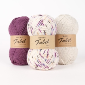 DROPS Fabel Print 924 Confetti Cake - Img 3