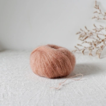 Fir mohair cu mătase De Rerum Natura Bérénice - Or Rose