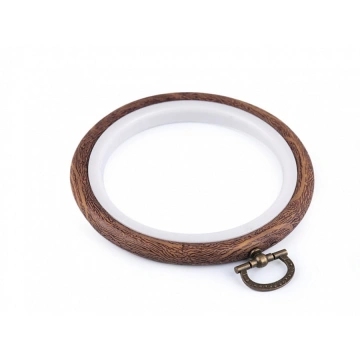 Gherghef imitație lemn cu agățătoare - 9 cm