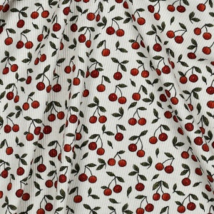 Jerse Rib Imprimat Digital - Cherries