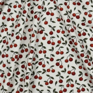 Jerse Rib Imprimat Digital - Cherries