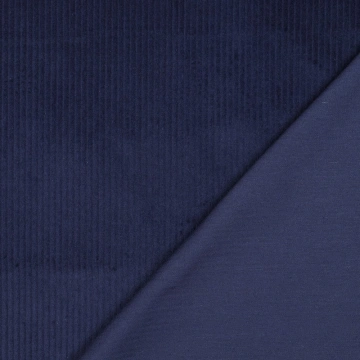 Material Catifea Reiată Corduroy Prespălat 4.5W, 100% bumbac - Marine - Img 4