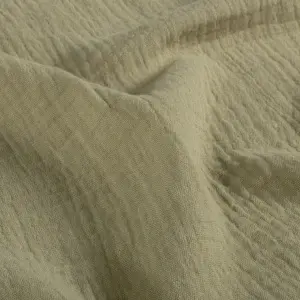 Material Muselină Dublă, 100% bumbac - Khaki Green