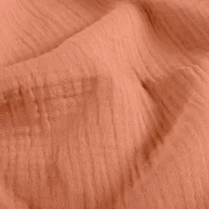 Material Muselină Dublă Coral, 100% bumbac - Img 2