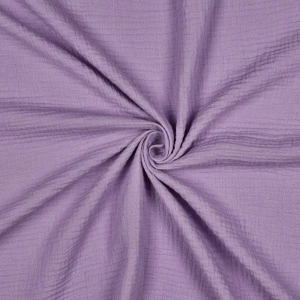 Material Muselină Organică GOTS, 100% bumbac - Dark Liliac - Img 2