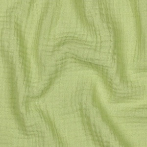 Material Muselină Organică GOTS, 100% bumbac - Soft Green - Img 2
