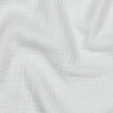 Material Muselină Organică GOTS, 100% bumbac - White