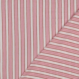 Material Muselină Yarn Dyed Dungi, 100% bumbac - Pink - Img 3