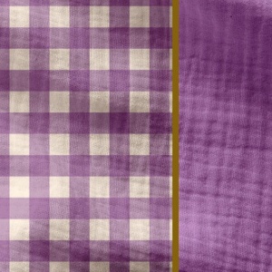Muselina Doua Fete Yarn Dyed Carouri Vichy - Petunia